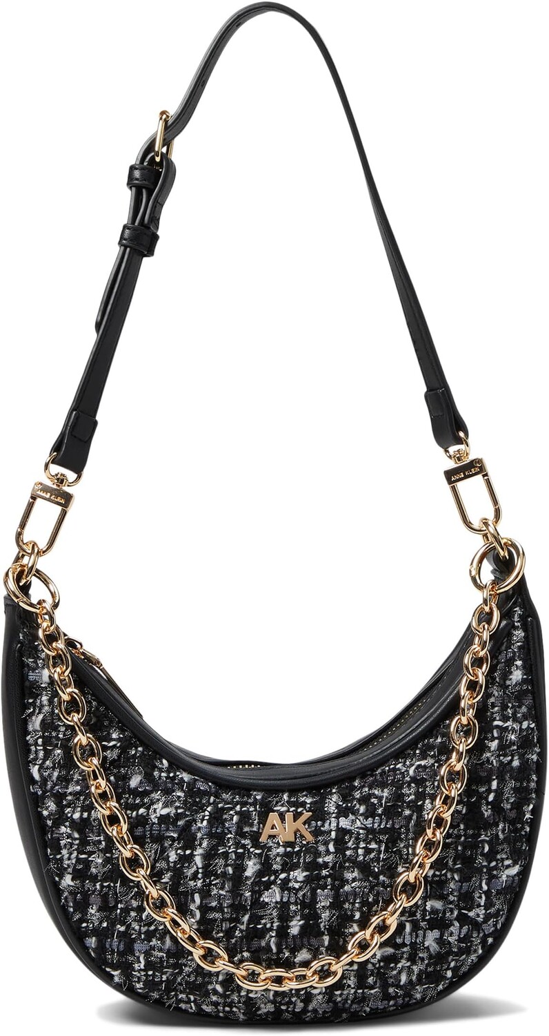 Сумка Anne Klein Tweed Cresent Shoulder Bag with Swag Chain, цвет Black Multi/Black, Черный, Сумка Anne Klein Tweed Cresent Shoulder Bag with Swag Chain, цвет Black Multi/Black
Сумка Anne Klein Tweed Cresent Shoulder Bag with Swag Chain, цвет Black Multi/Black, Черный, Сумка Anne Klein Tweed Cresent Shoulder Bag with Swag Chain, цвет Black Multi/Black