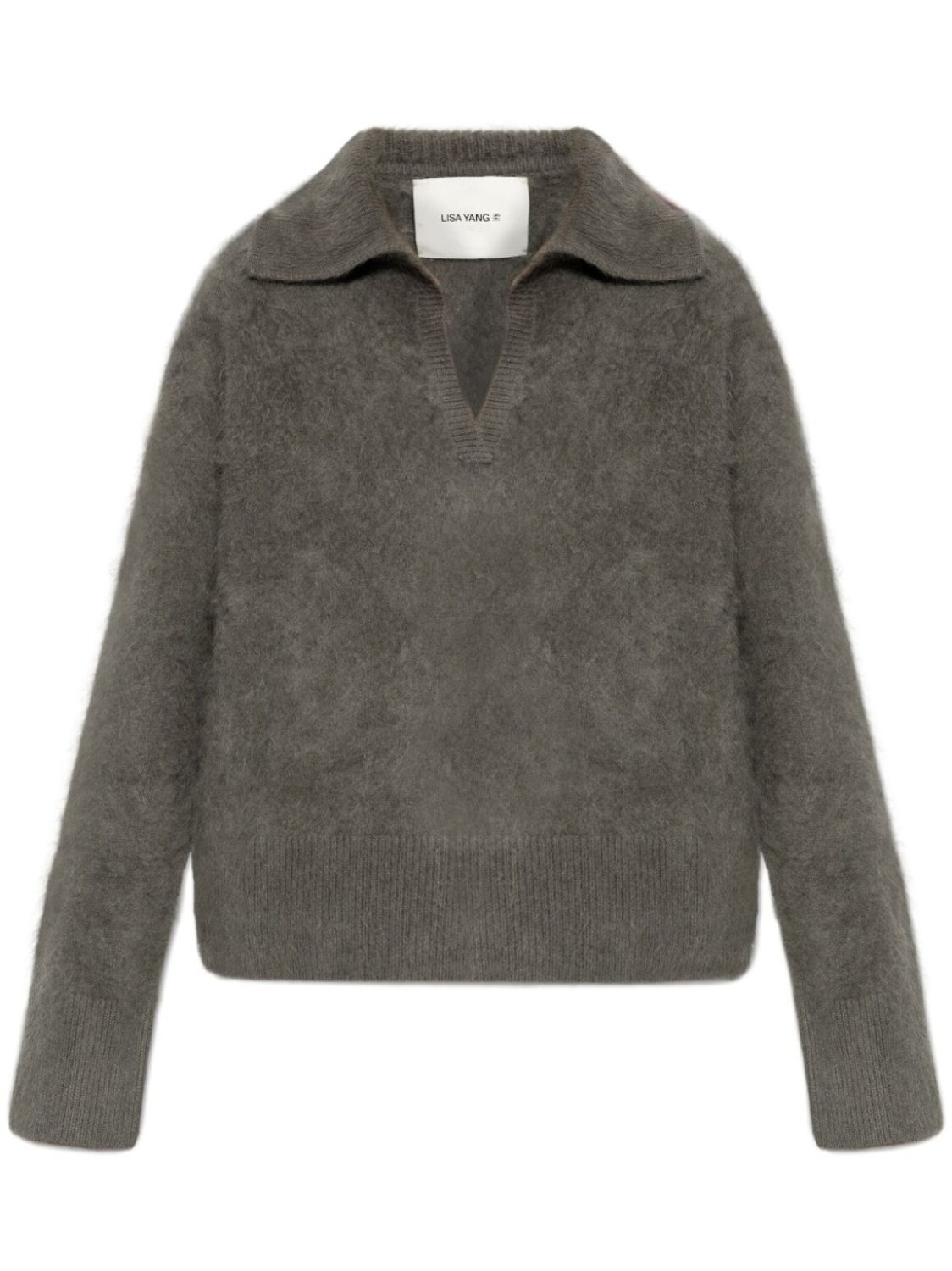 Свитер с эффектом начеса от Lisa Yang, серый
Свитер с эффектом начеса от Lisa Yang, серый