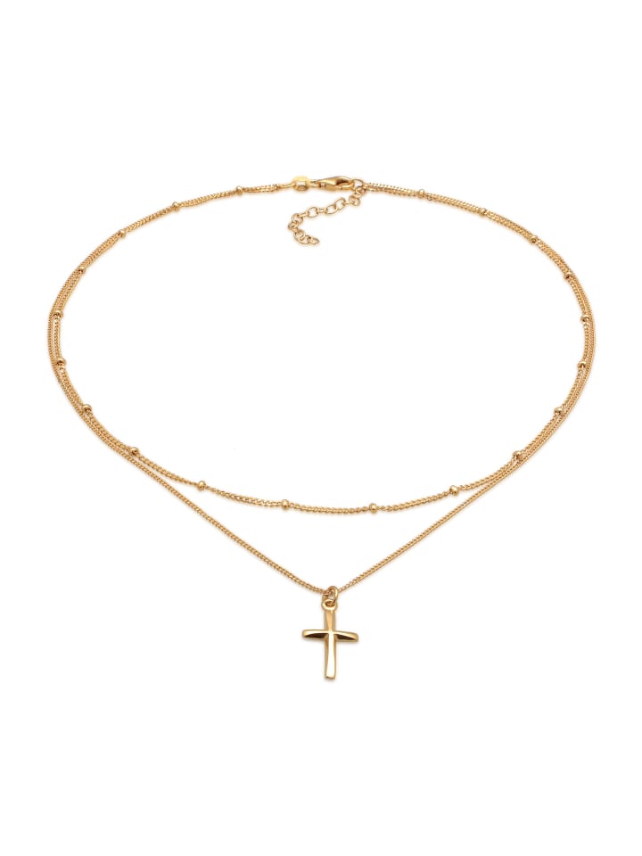 Elli Колье с крестом из серебра 925 пробы и золотым шариком
Elli Колье с крестом из серебра 925 пробы и золотым шариком