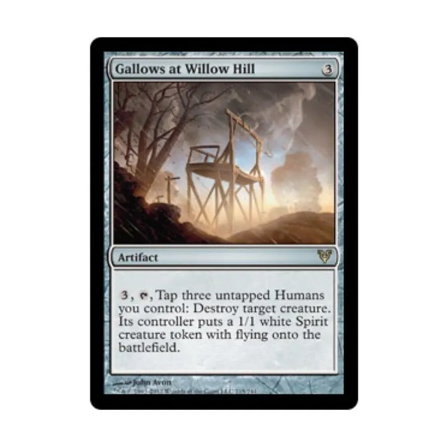 CCG Виселица в Уиллоу-Хилл (R), MTG - Avacyn Restored
CCG Виселица в Уиллоу-Хилл (R), MTG - Avacyn Restored