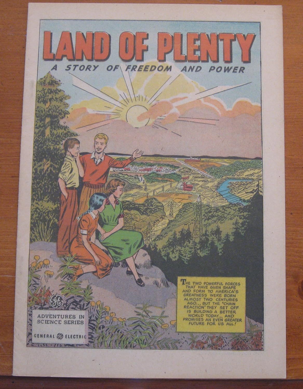 Land of Plenty - A Story of Freedom and Power (Adventures in Science Series) (Public Relations, Dept. 2-119, General Electric Co.)
Land of Plenty - A Story of Freedom and Power (Adventures in Science Series) (Public Relations, Dept. 2-119, General Electric Co.)