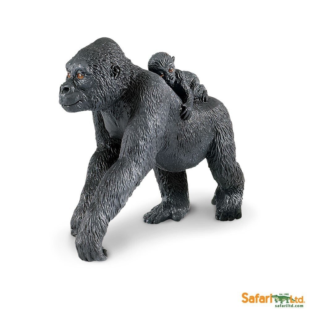 Safari Ltd 294729 Равнинная горилла с детенышем 10,5х4,5х8,5см
Safari Ltd 294729 Равнинная горилла с детенышем 10,5х4,5х8,5см