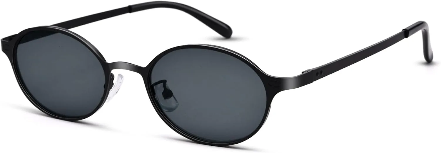 Ретро маленькие круглые солнцезащитные очки для женщин и мужчин - классические круглые металлические солнцезащитные очки в стиле хиппи COASION, A2 Black / Grey
Ретро маленькие круглые солнцезащитные очки для женщин и мужчин - классические круглые металлические солнцезащитные очки в стиле хиппи COASION, A2 Black / Grey