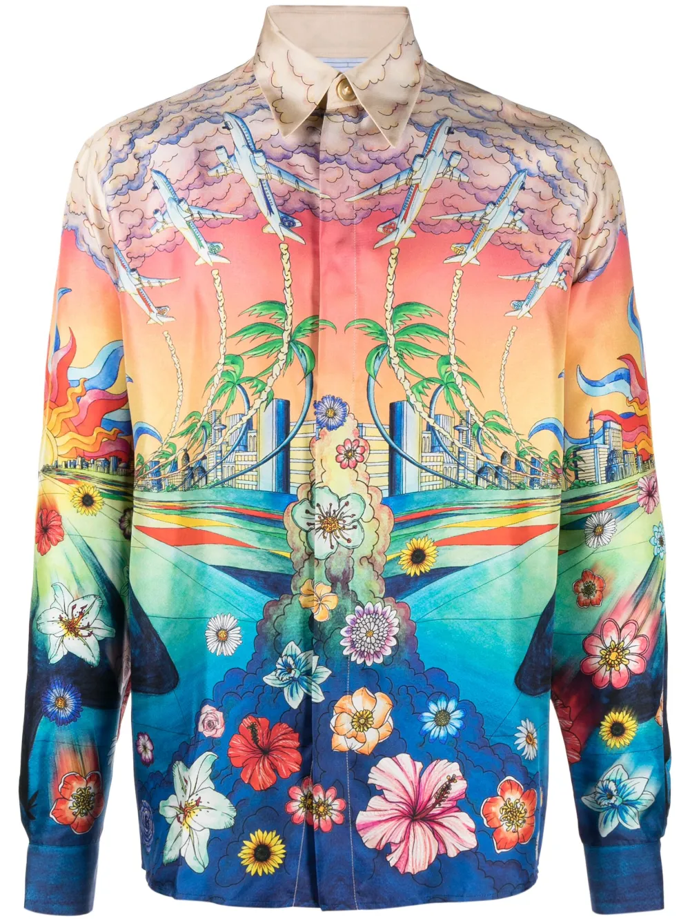 Шелковая рубашка с принтом L'Envol CASABLANCA, синий
Шелковая рубашка с принтом L'Envol CASABLANCA, синий