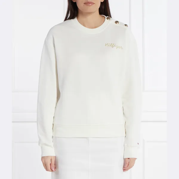 Толстовка обычного кроя с золотыми пуговицами Tommy Hilfiger, экрю
Толстовка обычного кроя с золотыми пуговицами Tommy Hilfiger, экрю