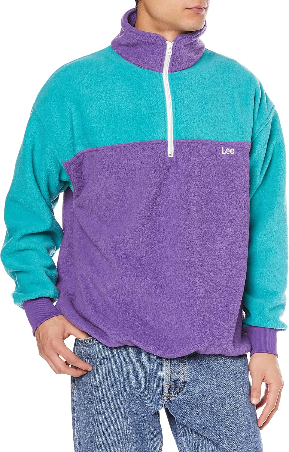 Мужская двухцветная толстовка Lee с застежкой-молнией до середины груди, фиолетовый
Мужская двухцветная толстовка Lee с застежкой-молнией до середины груди, фиолетовый