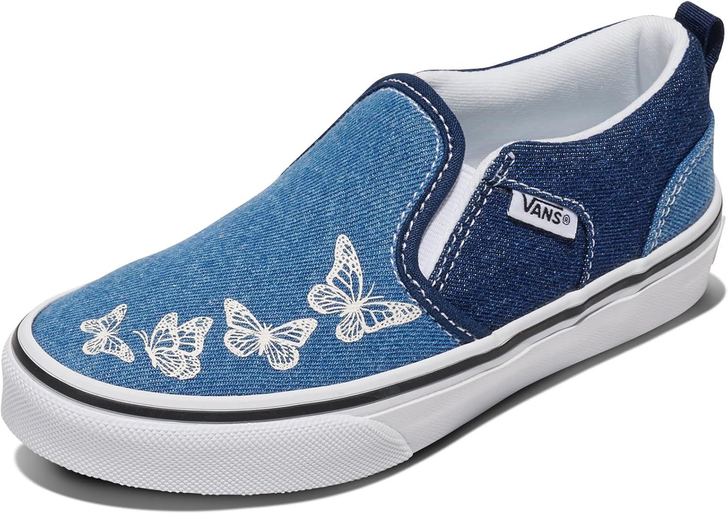 Vans Asher Slip-On для девочек, Butterflies Blue
Vans Asher Slip-On для девочек, Butterflies Blue