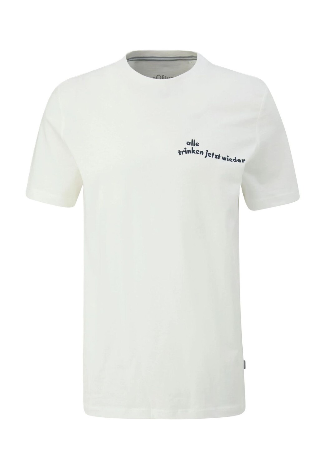 Футболка, круглый вырез, мужская S.Oliver, цвет 01d2 White 
Футболка, круглый вырез, мужская S.Oliver, цвет 01d2 White