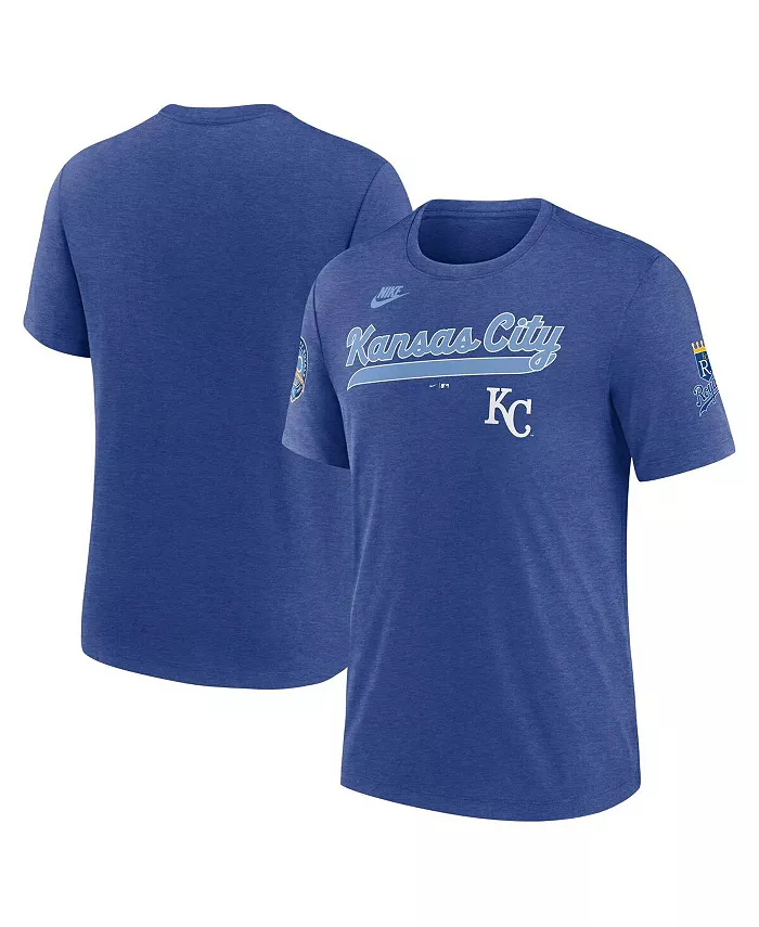 Мужская футболка Heather Royal из коллекции Cooperstown Collection Eras Tri-Blend с символикой Kansas City Royals Nike
Мужская футболка Heather Royal из коллекции Cooperstown Collection Eras Tri-Blend с символикой Kansas City Royals Nike