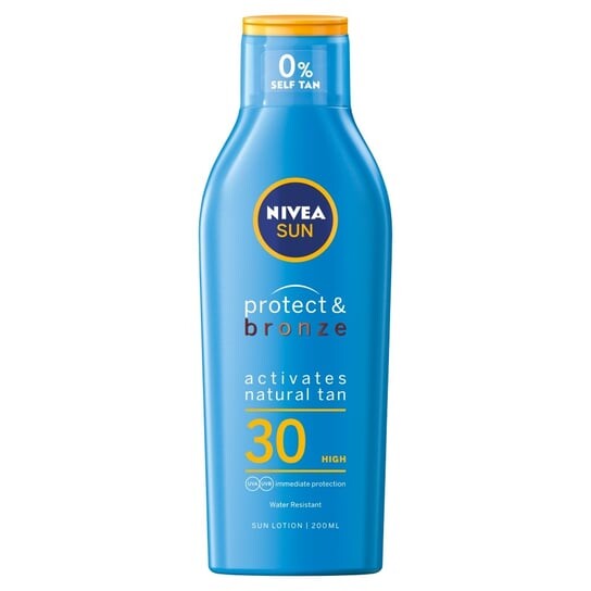 Лосьон, активирующий естественный загар SPF30 200мл Nivea, Sun Protect & Bronze
Лосьон, активирующий естественный загар SPF30 200мл Nivea, Sun Protect & Bronze