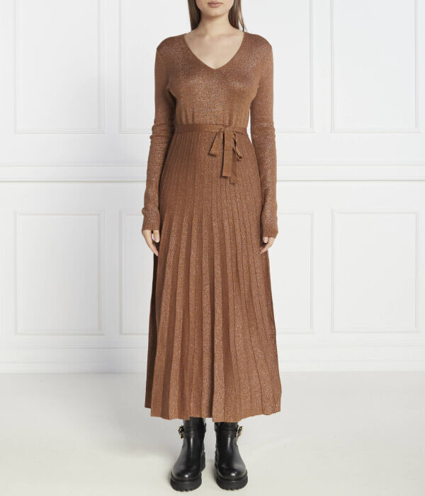 Платье Twin-Set с поясом, коричневый 
Платье Twin-Set с поясом, коричневый