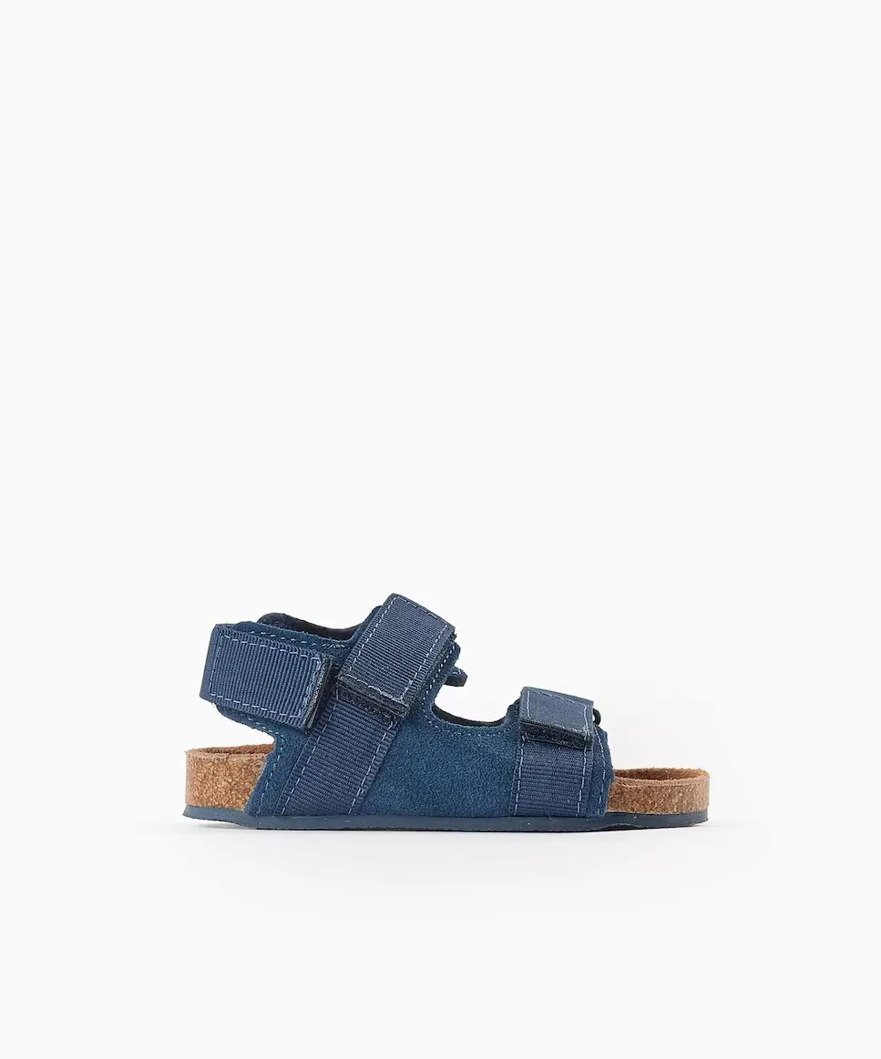 Открытые кожаные сандалии для мальчика с пробковой подошвой Zippy, темно-синий
Открытые кожаные сандалии для мальчика с пробковой подошвой Zippy, темно-синий