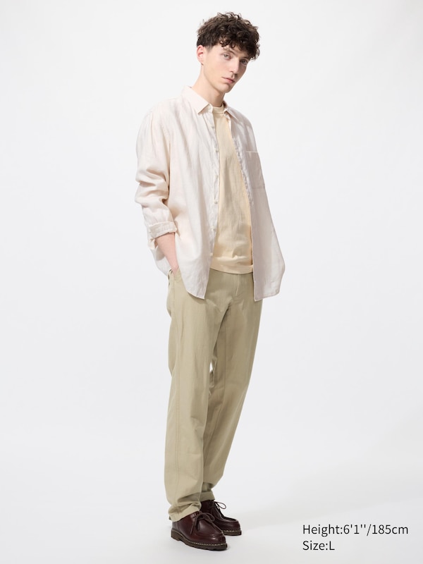 Брюки relaxed из смеси льна (удлиненные) Uniqlo, 32 beige
Брюки relaxed из смеси льна (удлиненные) Uniqlo, 32 beige
