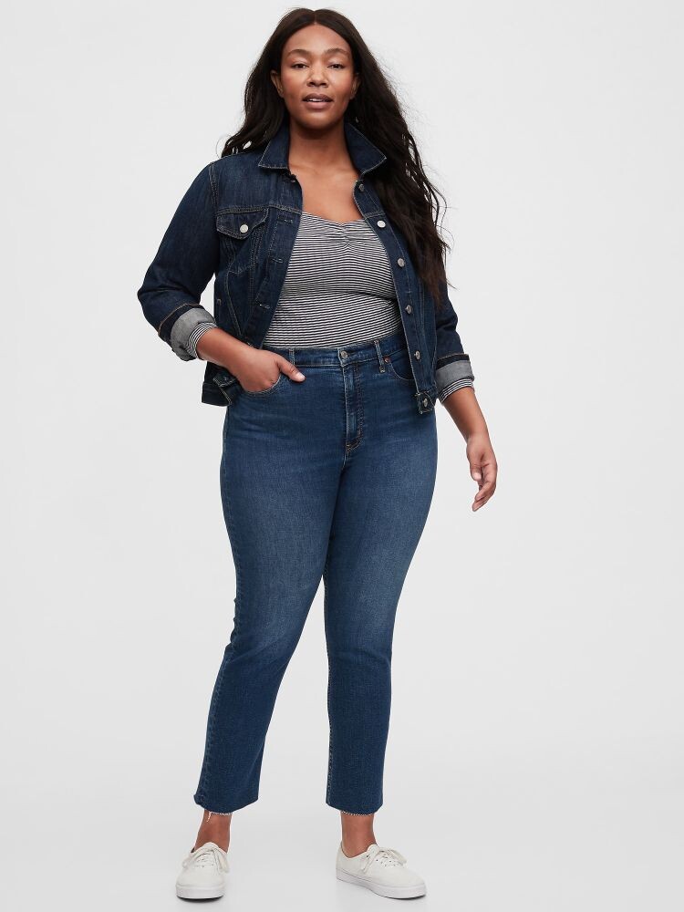 Джинсы сигаретного цвета с высокой посадкой Gap, синий
Джинсы сигаретного цвета с высокой посадкой Gap, синий