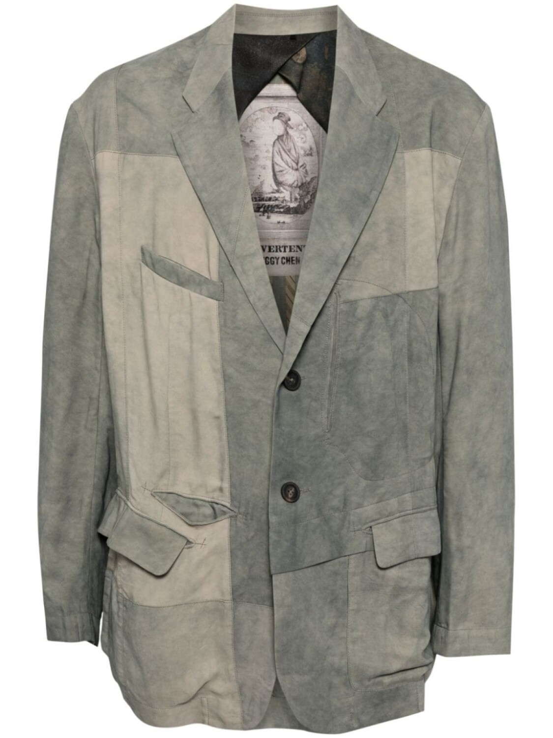 Ziggy Chen рубашка из смесового шелка, серый
Ziggy Chen рубашка из смесового шелка, серый