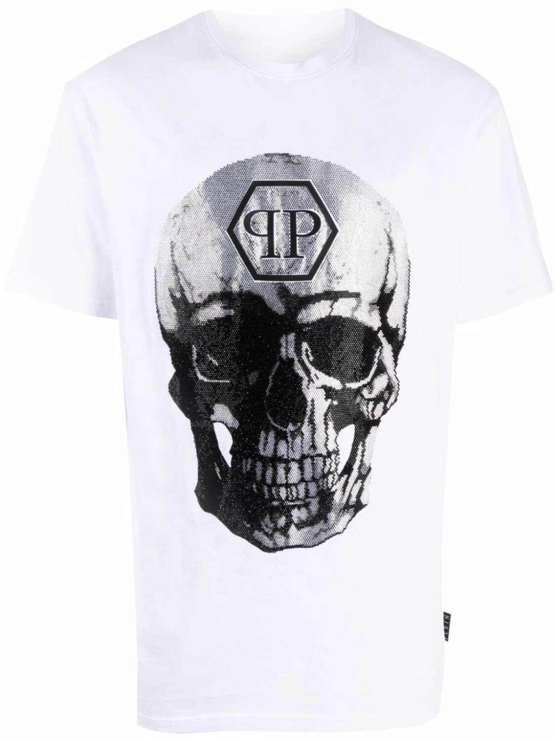 Philipp Plein футболка с декором Skull, белый 
Philipp Plein футболка с декором Skull, белый