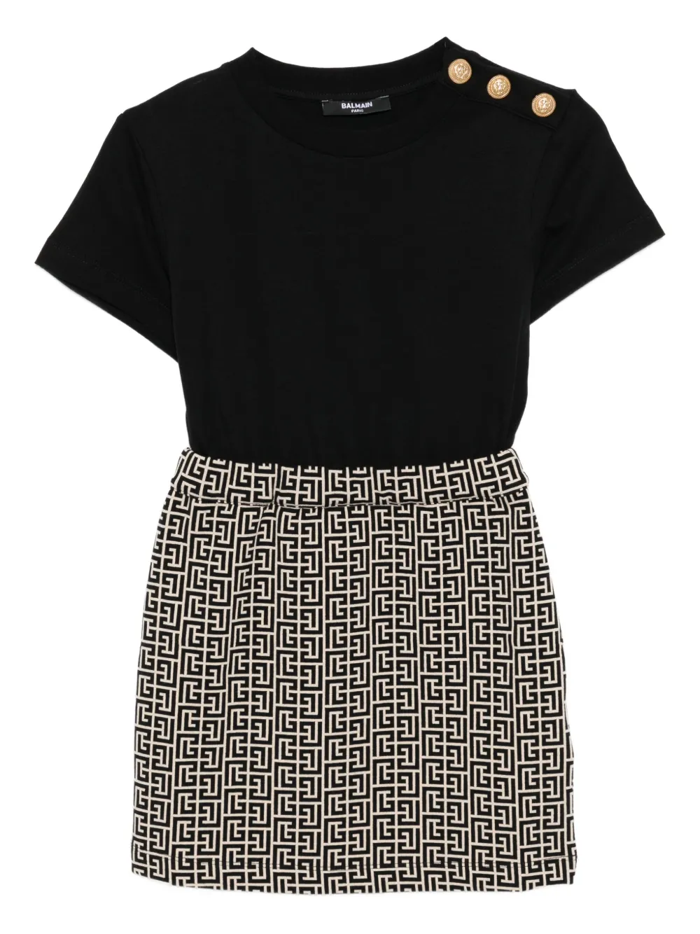 Платье с логотипом Balmain Kids, черный
Платье с логотипом Balmain Kids, черный