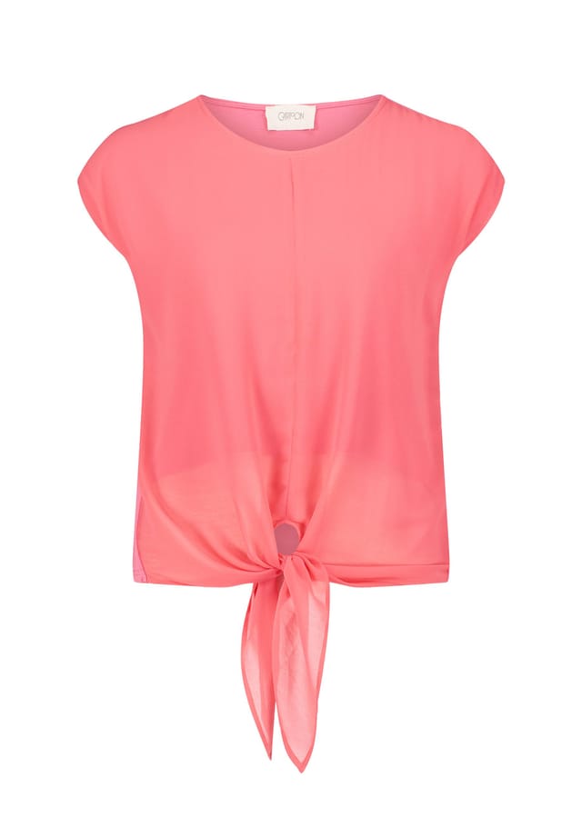 Рубашка с круглым вырезом и бантом Cartoon, цвет geranium 
Рубашка с круглым вырезом и бантом Cartoon, цвет geranium