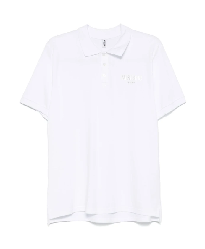 Рубашка-Поло с белым логотипом Moschino, белый
Рубашка-Поло с белым логотипом Moschino, белый