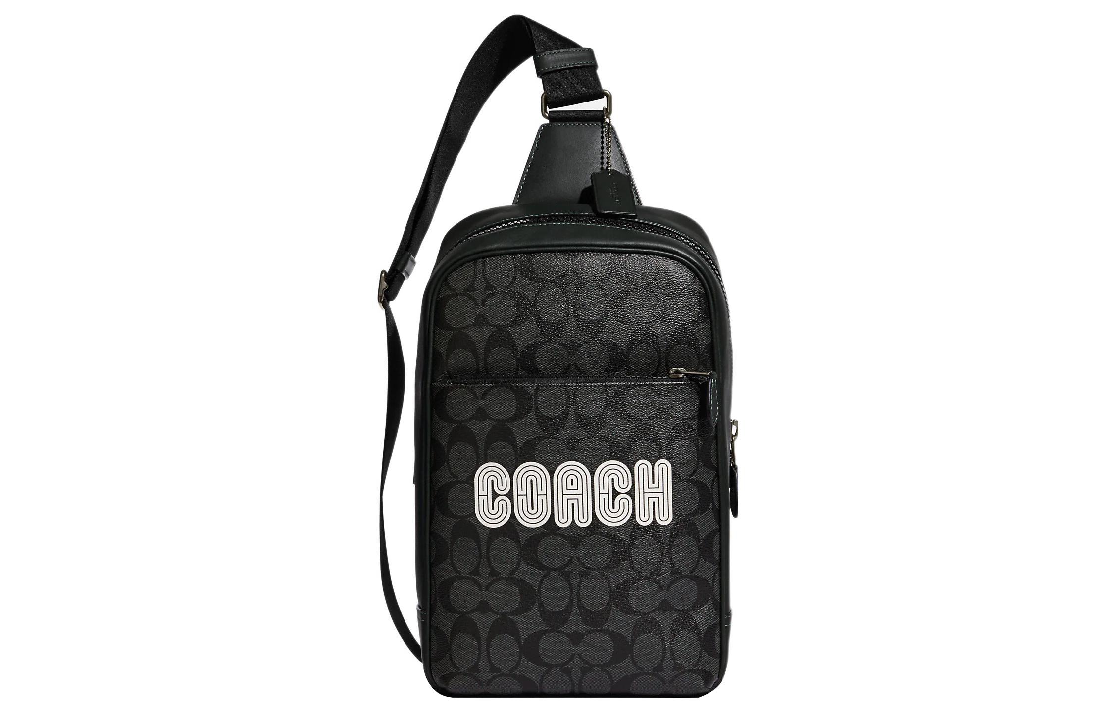 Westway Canvas With Leather Сумка-мессенджер, Плечевая сумка, Кроссбоди Trumpets Мужская Черно-белая COACH
Westway Canvas With Leather Сумка-мессенджер, Плечевая сумка, Кроссбоди Trumpets Мужская Черно-белая COACH
