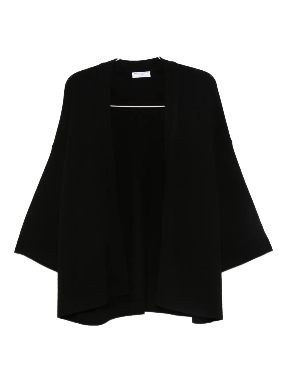 Кардиган в рубчик Majestic Filatures, черный
Кардиган в рубчик Majestic Filatures, черный