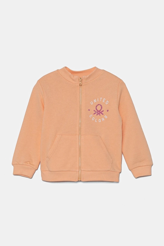 Детская хлопковая толстовка United Colors Of Benetton, оранжевый 
Детская хлопковая толстовка United Colors Of Benetton, оранжевый