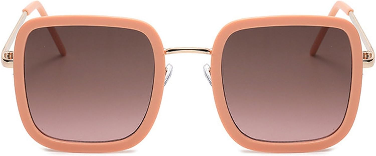 Квадратные солнцезащитные очки для женщин, винтажные солнцезащитные очки большого размера с градиентным переходом, модные очки для мужчин для активного отдыха, защита от ультрафиолета UV400 mincl, Light Pink
Квадратные солнцезащитные очки для женщин, винтажные солнцезащитные очки большого размера с градиентным переходом, модные очки для мужчин для активного отдыха, защита от ультрафиолета UV400 mincl, Light Pink