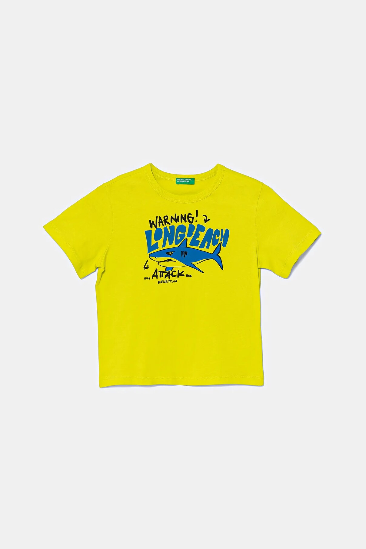 Футболка из хлопка для детей United Colors Of Benetton, зеленый 
Футболка из хлопка для детей United Colors Of Benetton, зеленый