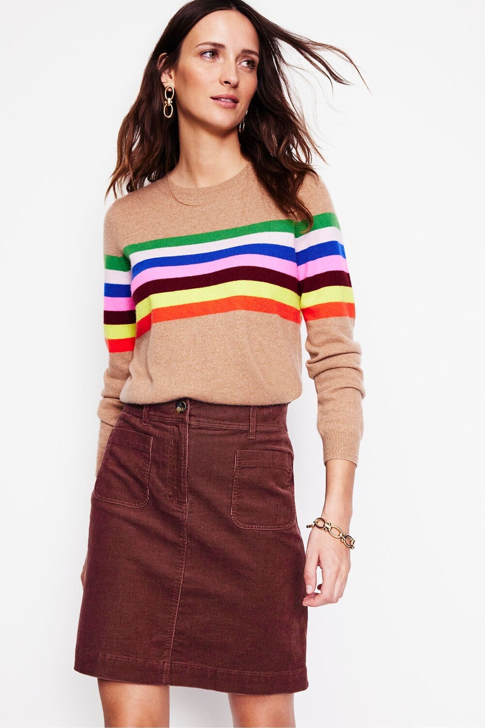 Юбка вельветовая Estella Boden, коричневый
Юбка вельветовая Estella Boden, коричневый