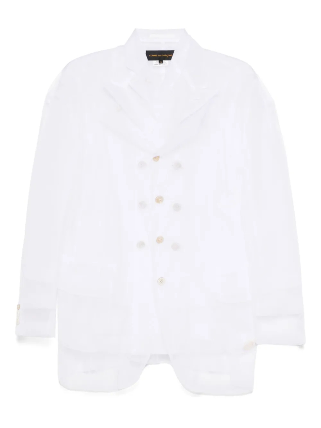 Сетчатый блейзер Comme Des Garçons, белый 
Сетчатый блейзер Comme Des Garçons, белый