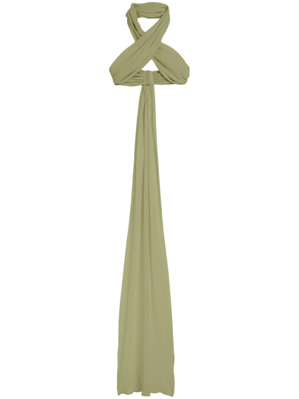 Шелковый топ с запахом AMI Paris, зеленый
Шелковый топ с запахом AMI Paris, зеленый