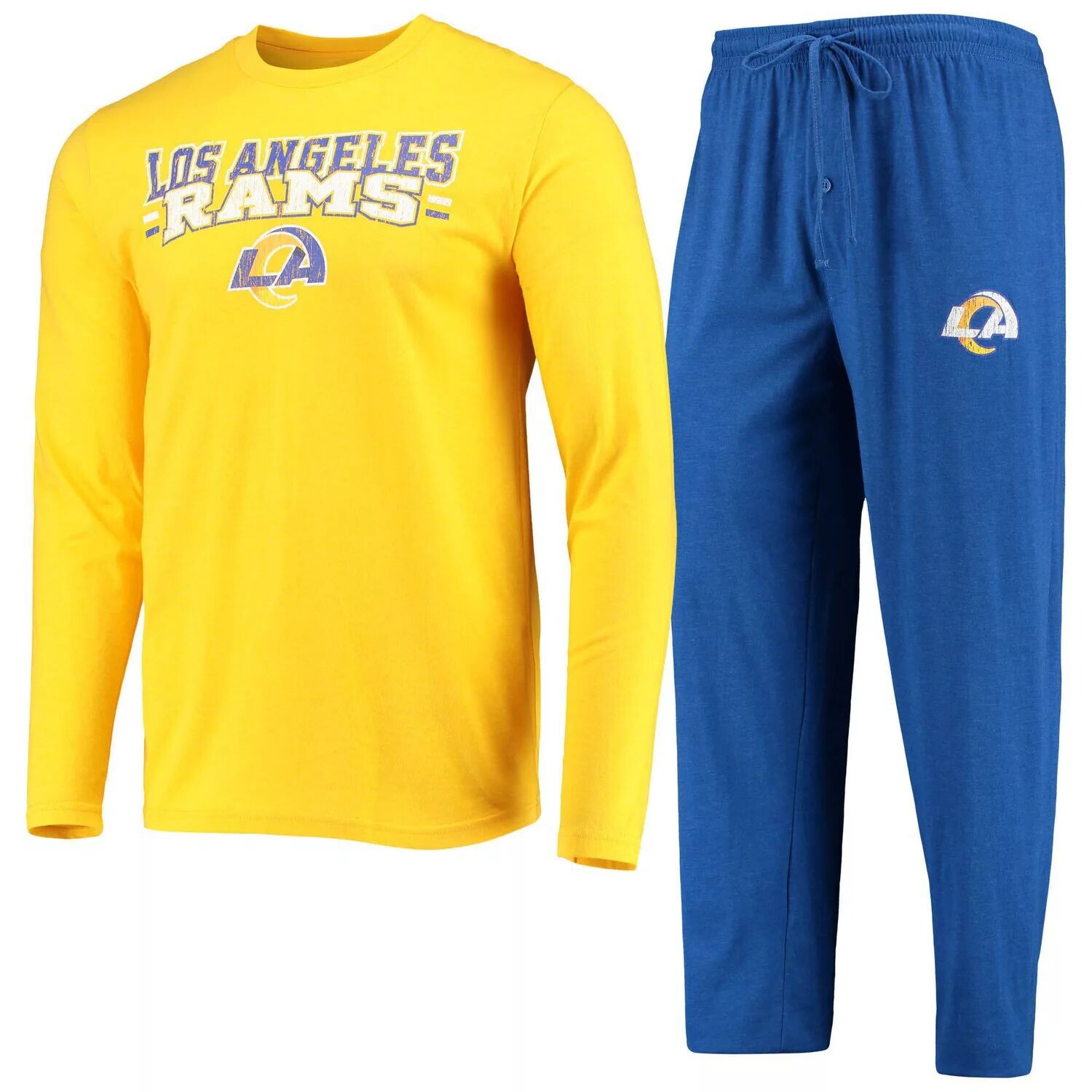 Мужской комплект для сна с длинными рукавами и брюками Concepts Sport Royal/Gold Los Angeles Rams Meter
Мужской комплект для сна с длинными рукавами и брюками Concepts Sport Royal/Gold Los Angeles Rams Meter