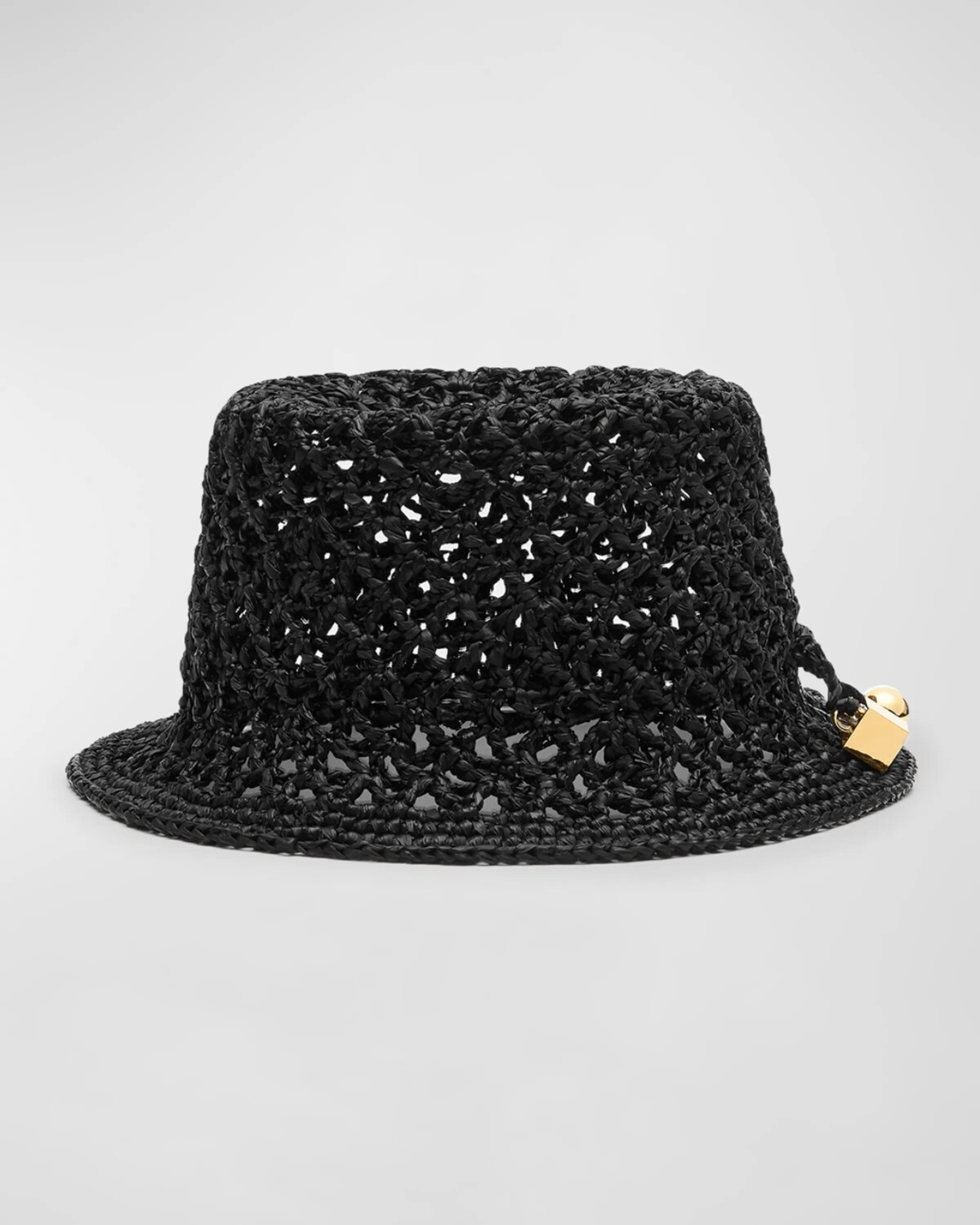 Плетеная панама из рафии Le Bob Spiaggia Jacquemus, черный
Плетеная панама из рафии Le Bob Spiaggia Jacquemus, черный