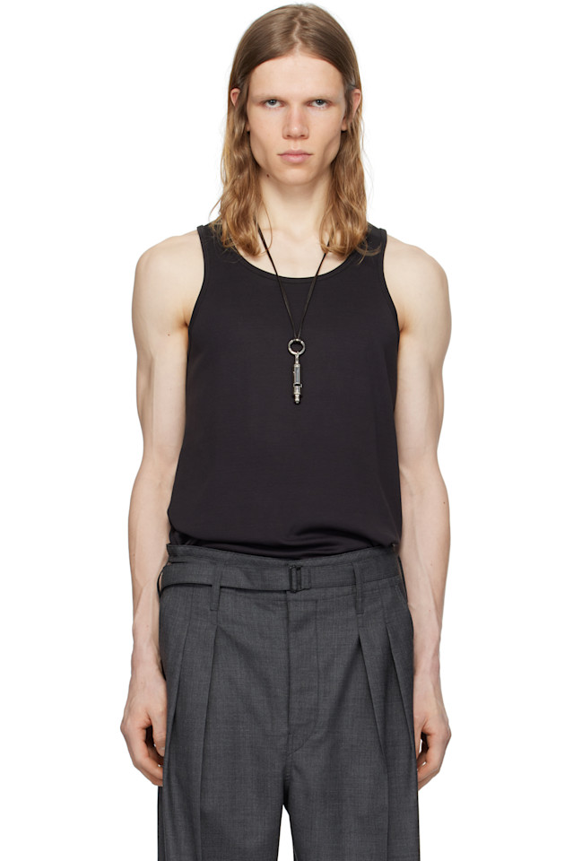 Хлопковая майка Lemaire, цвет squid ink
Хлопковая майка Lemaire, цвет squid ink