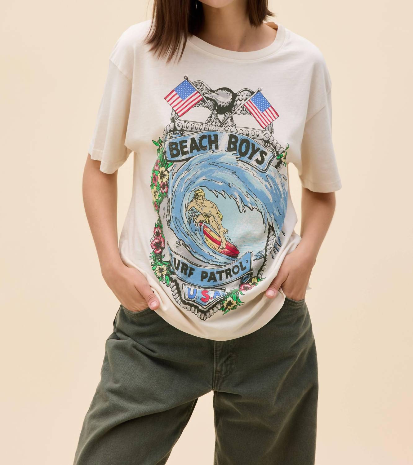 Футболка The Beach Boys Surf Patrol для парня в белом цвете DAYDREAMER
Футболка The Beach Boys Surf Patrol для парня в белом цвете DAYDREAMER