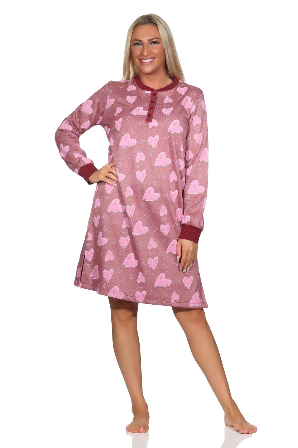 Ночная рубашка NORMANN Frottee, цвет beere 
Ночная рубашка NORMANN Frottee, цвет beere