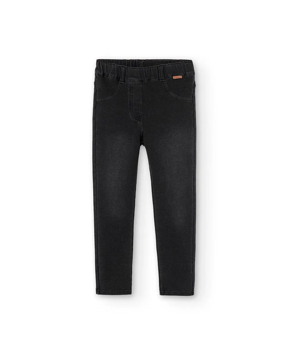 Детские джинсы-леггинсы с задними карманами и шлевками на поясе Boboli, черный
Детские джинсы-леггинсы с задними карманами и шлевками на поясе Boboli, черный