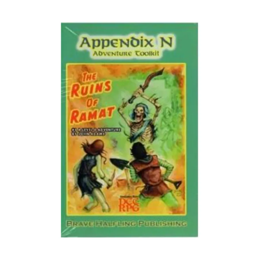 Модуль Appendix N - Adventure #1 Ruins of Ramat, Basic Dungeons & Dragons (Original Edition) Compatible Products (Brave Halfling Publishing)
Модуль Appendix N - Adventure #1 Ruins of Ramat, Basic Dungeons & Dragons (Original Edition) Compatible Products (Brave Halfling Publishing)
