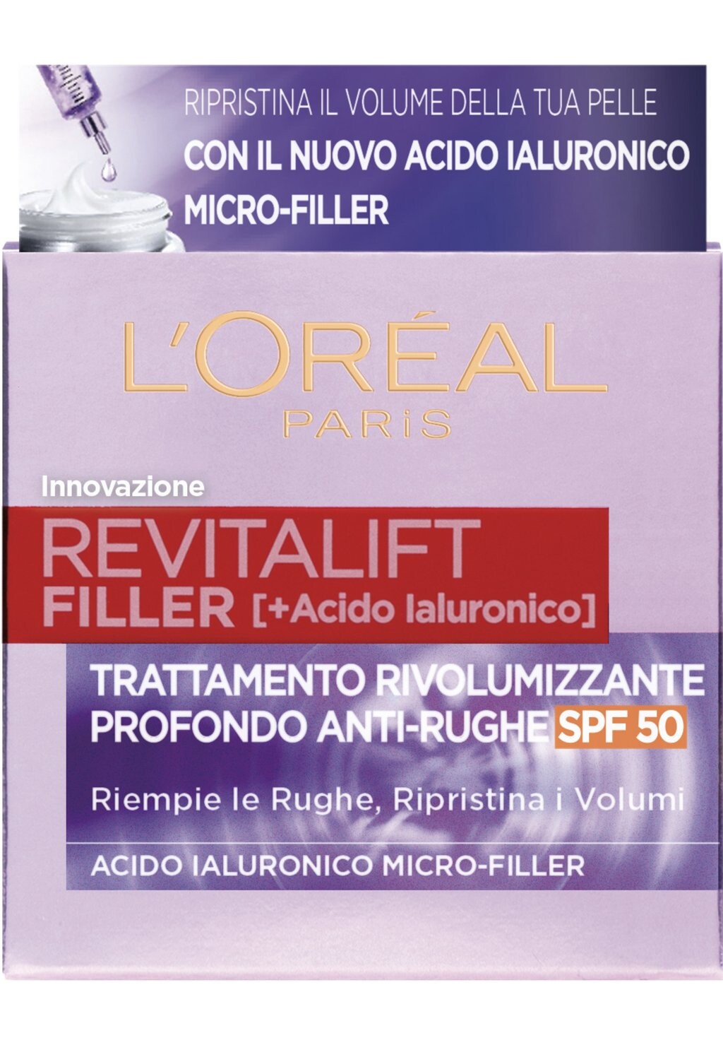 Дневной крем Crema Viso Giorno Revitalift Filler, Azione Antirughe Rivolumizzante Con Acido Ialuronico MicroпрозрачныйFiller, Spf 50, 50 Ml L'Oréal, прозрачный
Дневной крем Crema Viso Giorno Revitalift Filler, Azione Antirughe Rivolumizzante Con Acido Ialuronico MicroпрозрачныйFiller, Spf 50, 50 Ml L'Oréal, прозрачный