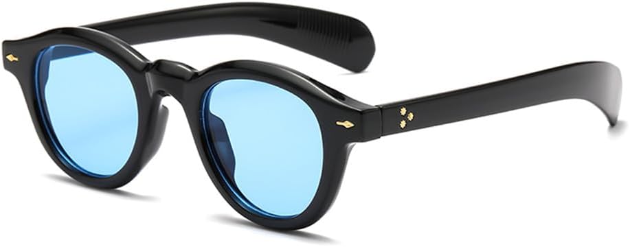 Круглые панк-солнцезащитные очки для мужчин и женщин с защитой от УФ-излучения UV400 и заклепками, идеально подходят для езды на велосипеде и вождения на открытом воздухе UYPTK, Black Blue
Круглые панк-солнцезащитные очки для мужчин и женщин с защитой от УФ-излучения UV400 и заклепками, идеально подходят для езды на велосипеде и вождения на открытом воздухе UYPTK, Black Blue