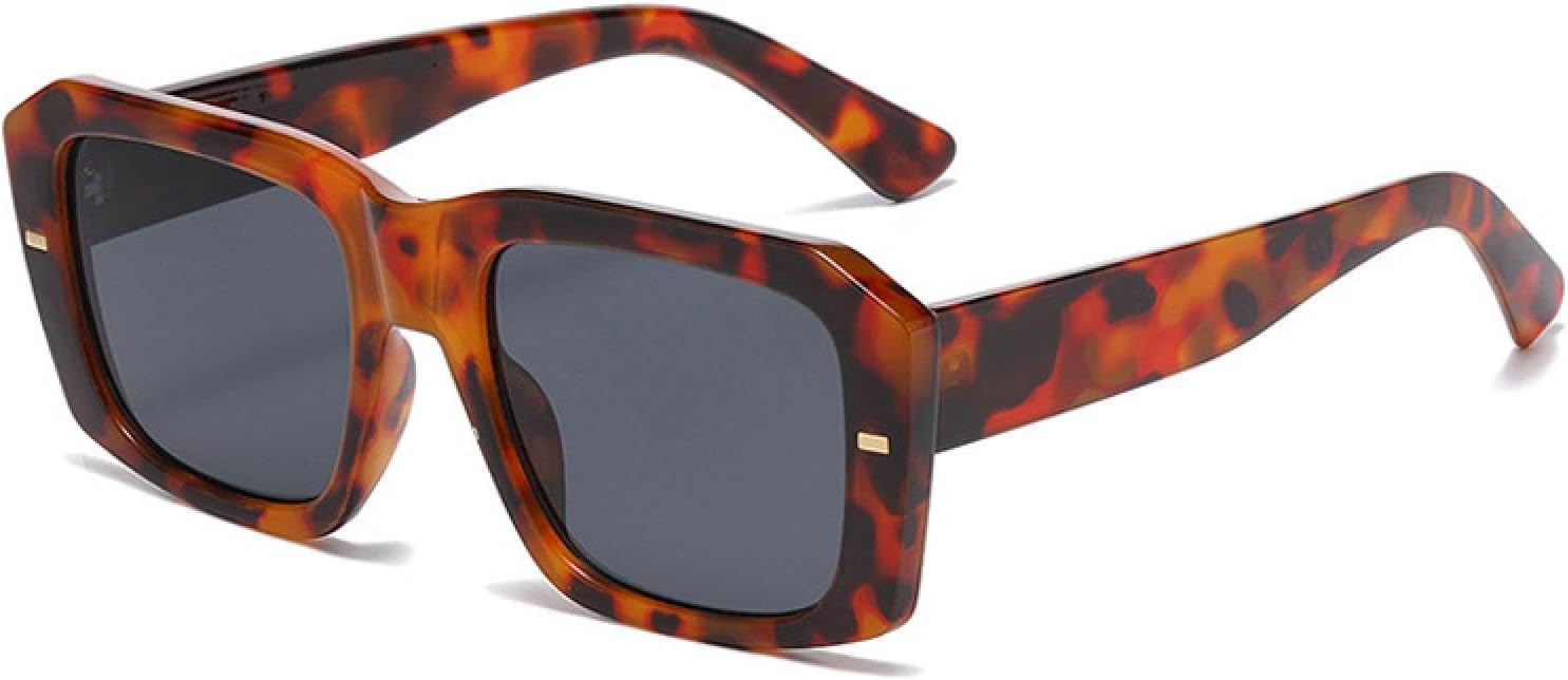 Популярные модные женские солнцезащитные очки в винтажном стиле с заклепками, панк-стиль, мужские очки с защитой от УФ-излучения UV400 и прозрачными линзами TVTBBVV, Leopard Grey
Популярные модные женские солнцезащитные очки в винтажном стиле с заклепками, панк-стиль, мужские очки с защитой от УФ-излучения UV400 и прозрачными линзами TVTBBVV, Leopard Grey