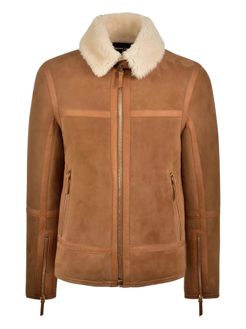 Короткая дубленка с косой молнией CHRISTINA CRAWFORD, коричневый
Короткая дубленка с косой молнией CHRISTINA CRAWFORD, коричневый