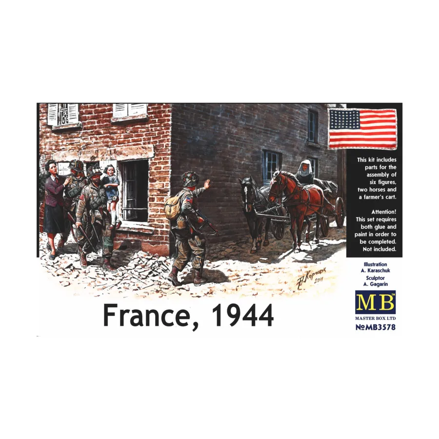 Франция, 1944 год., WWII Models - United States (1:35) (Master Box)
Франция, 1944 год., WWII Models - United States (1:35) (Master Box)