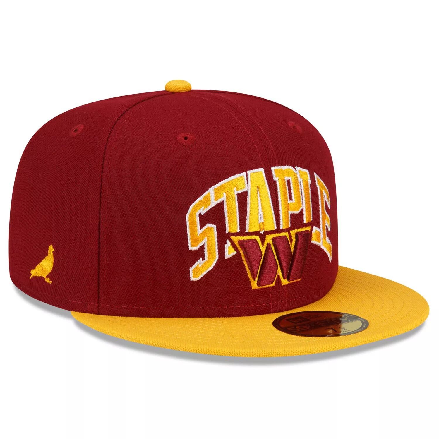 Мужская облегающая шляпа New Era бордового/золотого цвета Washington Commanders NFL x Staple Collection 59FIFTY
Мужская облегающая шляпа New Era бордового/золотого цвета Washington Commanders NFL x Staple Collection 59FIFTY
