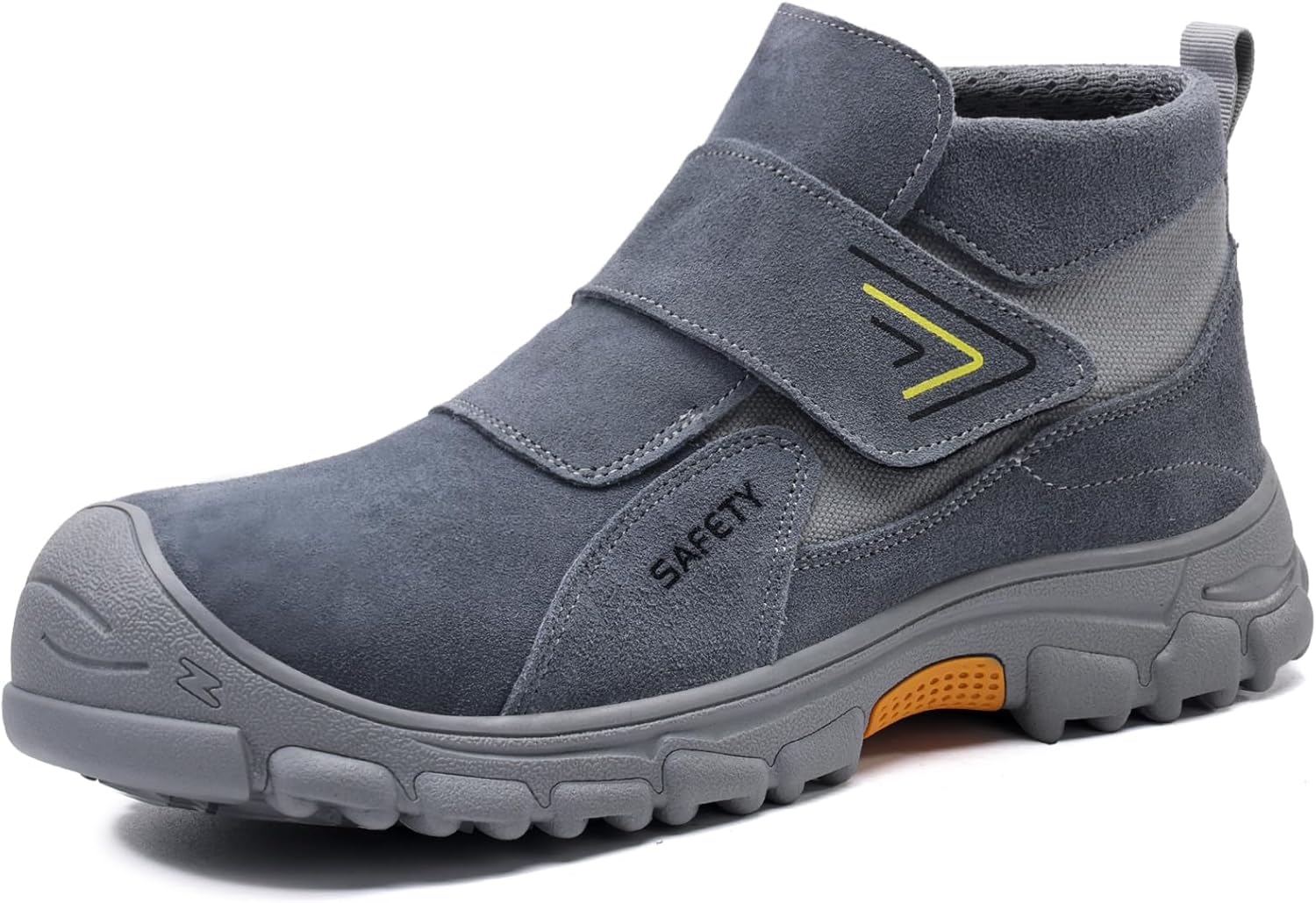 Стальные ботинки GLANOUDUN с закрытым носком для мужчин, ботинки без шнурков, удобные защитные ботинки, неразрушимая конструкция, средние ботинки с закрытым носком, серый
Стальные ботинки GLANOUDUN с закрытым носком для мужчин, ботинки без шнурков, удобные защитные ботинки, неразрушимая конструкция, средние ботинки с закрытым носком, серый