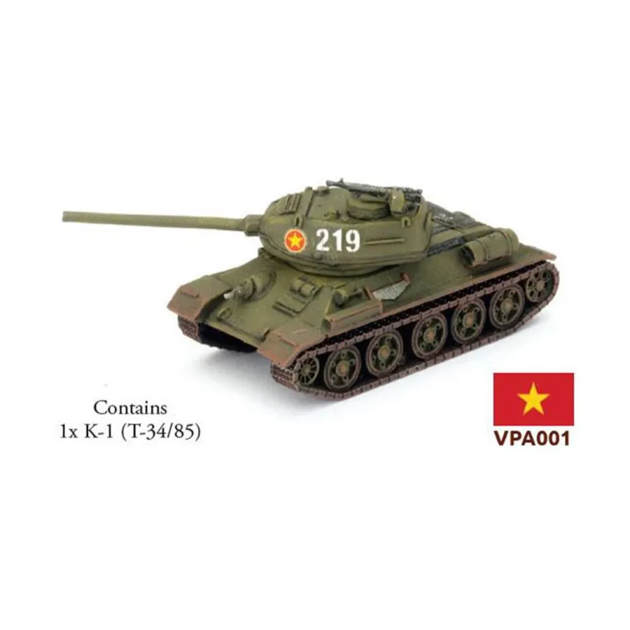 К-1 (Т-34/85М), 'Nam - The Vietnam War Miniatures Game (1:100)
К-1 (Т-34/85М), 'Nam - The Vietnam War Miniatures Game (1:100)