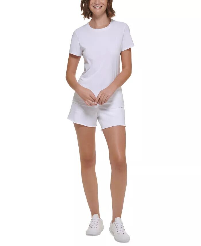 Женская хлопковая футболка с коротким рукавом и круглым вырезом Calvin Klein, белый
Женская хлопковая футболка с коротким рукавом и круглым вырезом Calvin Klein, белый