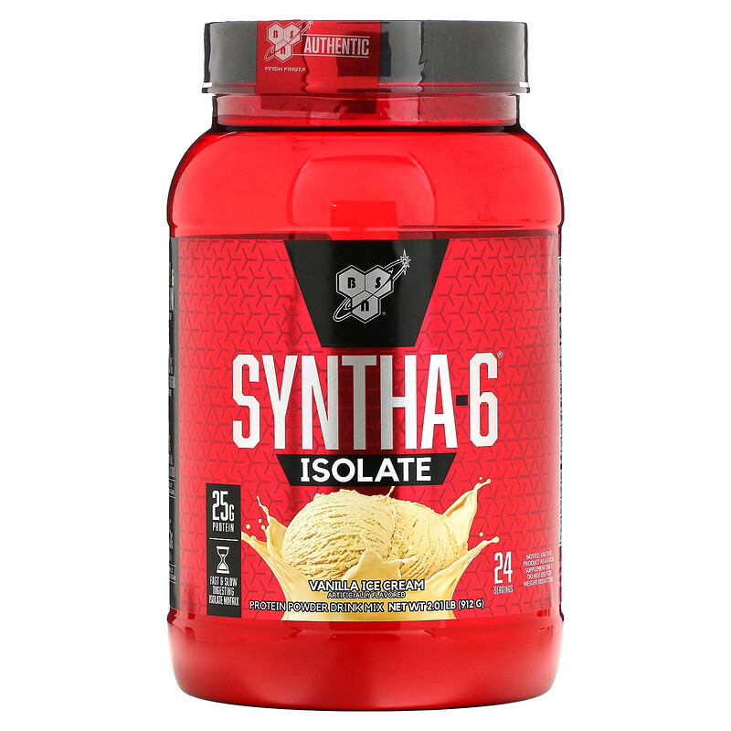 BSN, Syntha-6 Isolate, протеиновая смесь для приготовления напитка, ванильное мороженое, 912 г (2,01 фунта)
BSN, Syntha-6 Isolate, протеиновая смесь для приготовления напитка, ванильное мороженое, 912 г (2,01 фунта)