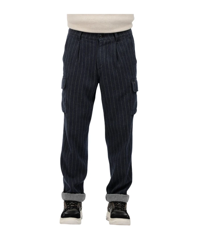 Полосатые брюки-карго Mason'S, синий
Полосатые брюки-карго Mason'S, синий