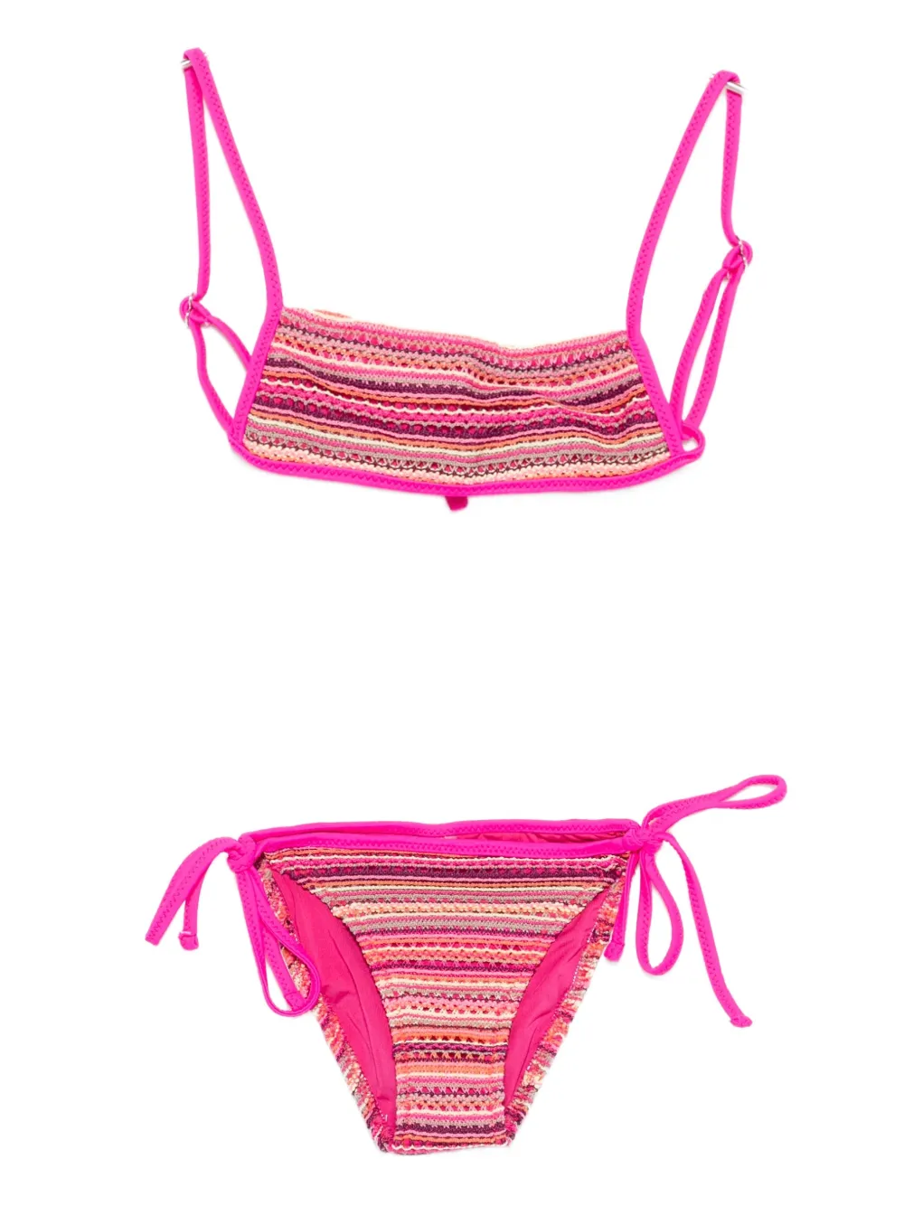 Полосатый трикотажный бикини ME FUI, розовый
Полосатый трикотажный бикини ME FUI, розовый